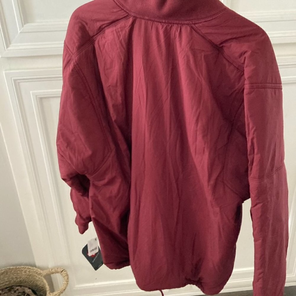 NWT Free People Movement Midnight Moon Solid Bomber Jacket Wine/Oxblood Sz S - Picture 9 of 9